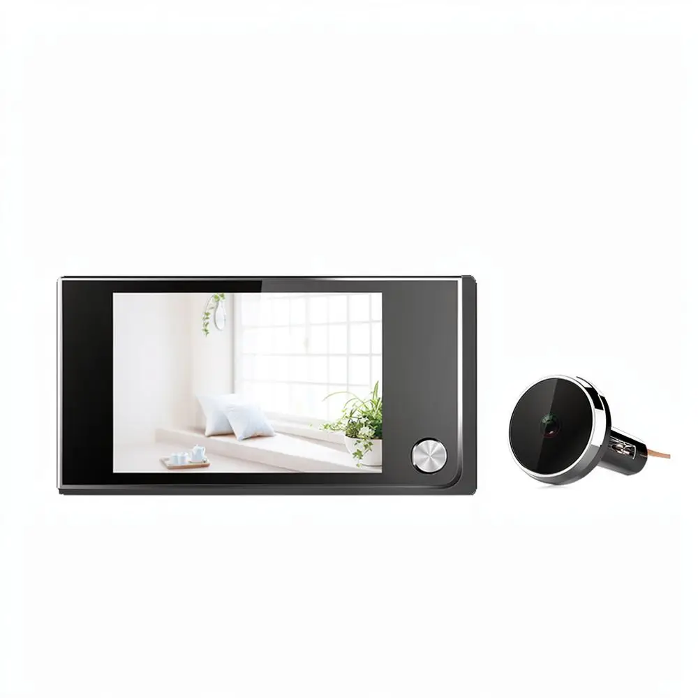 HD Digital Peephole Viewer 3.5 Inch Display Security Smart Doorbell Camera Hidden Lens System For Senior And Child Safety