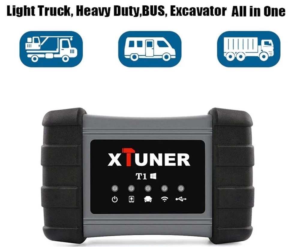 XTUNER T1 Truck Diagnostic Tool Heavy Duty Bus Excavator Truck OBD2 Diagnostic Scanner