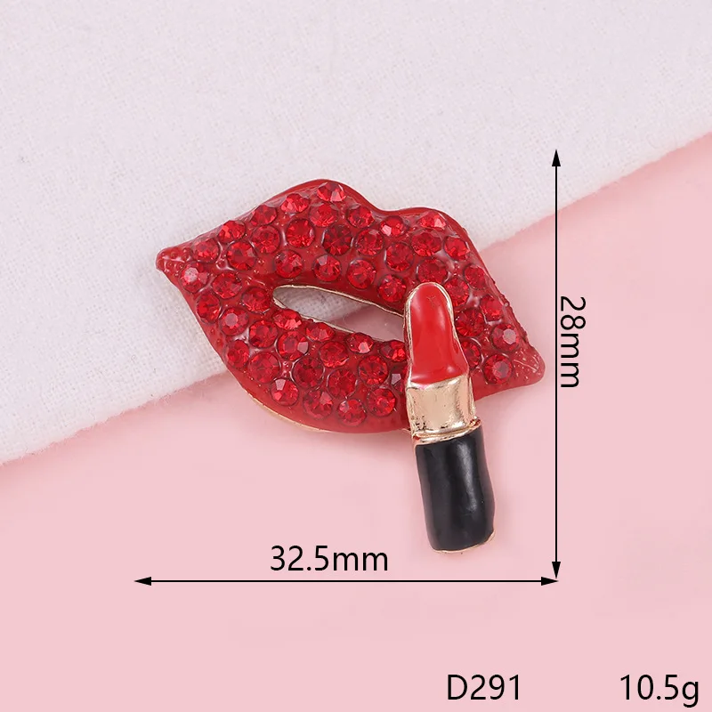 Labios rojos del Día de San Valentín con lápiz labial de diamante de cristal, decoración de resina 3D Diy, funda de teléfono para Ipad, piezas de adorno de espejo de maquillaje, 1 ud.