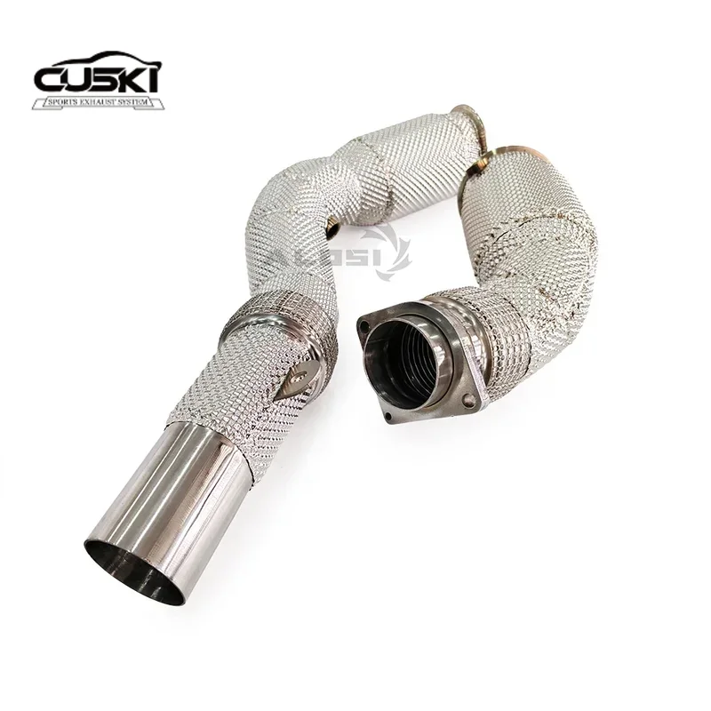 

High quality stainless steel car parts with heat shield exhaust downspout suitable for BMW M3 F80 3.0T 2014-2019