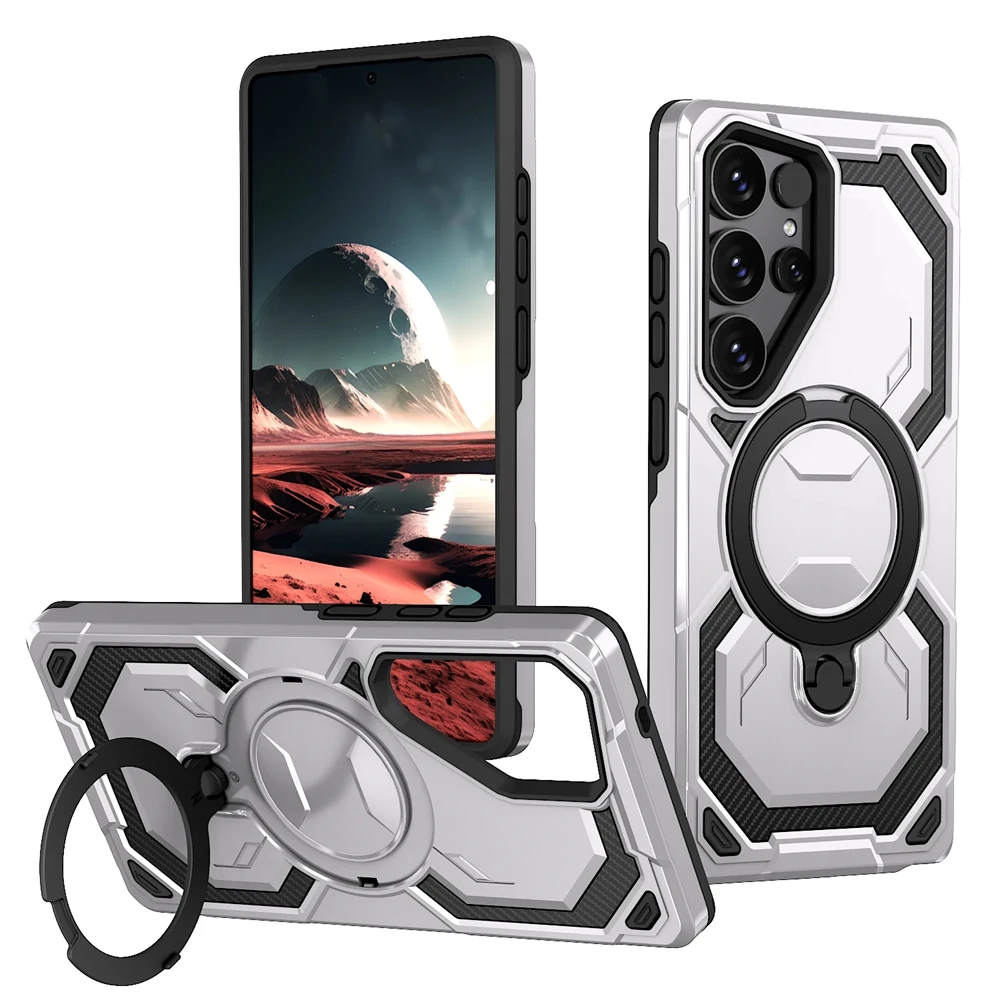 Magnetische Sagsafe Armor Hülle für Samsung S26 S25 S24 S23 Plus Ultra FE Edge A56 A55 A36 A35 A26 A25 A16 A15 A06 mit kabellosem Laden – Detail 8