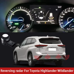 Sensors Car Parking Sensor Assistance Backup Radar Buzzer System Rear Front Bumper For Toyota Highlander Wildlander 2015 To 2023