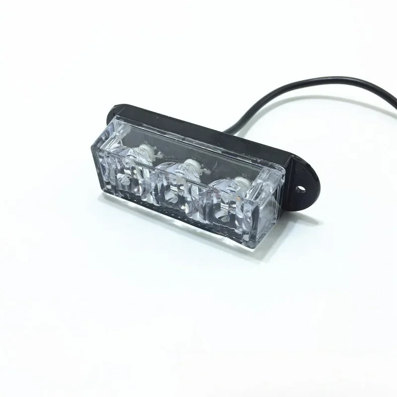 

Lyr Waterproof 3 LED Car Strobe Emergency Beacon Flash Lights Police Caution Warning Lamp 12V 12 Modes