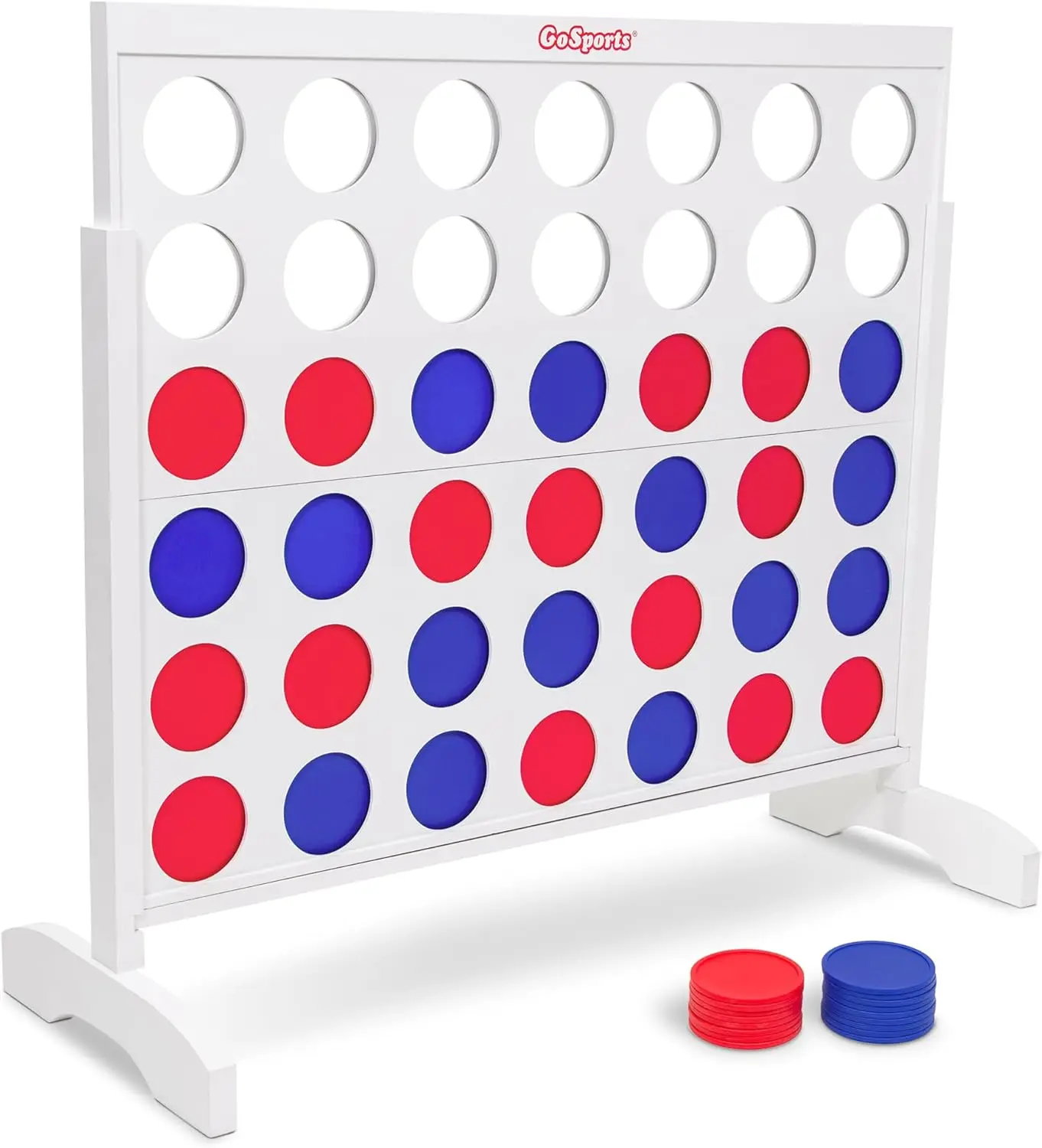 

4 Foot Width Giant Portable 4 in a Row Game - Huge Size with Carry Case and Rules