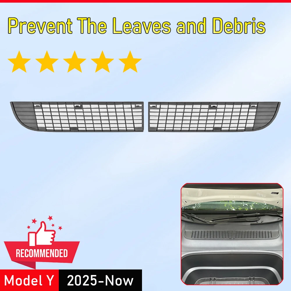 

Для Tesla Model Y 2025 2026 Juniper Launch Внутренняя вентиляционная решетка над бампером, сетка от насекомых, воздухозаборник, пылезащитная крышка, аксессуары