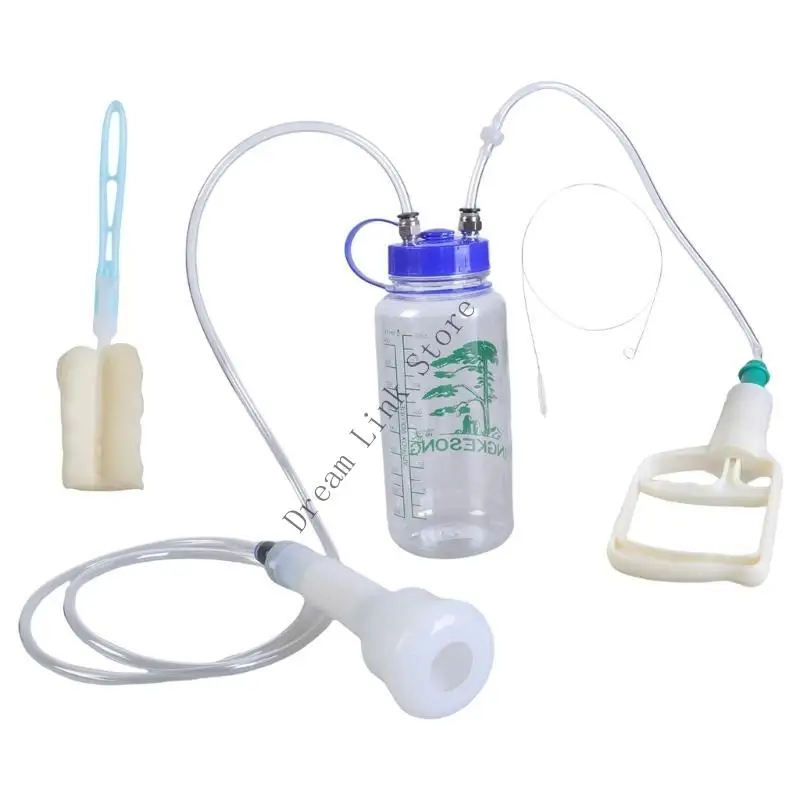 Q1FD-máquina ordeño portátil para cabras, extractores leche, vacío manual, equipo plástico para ovejas