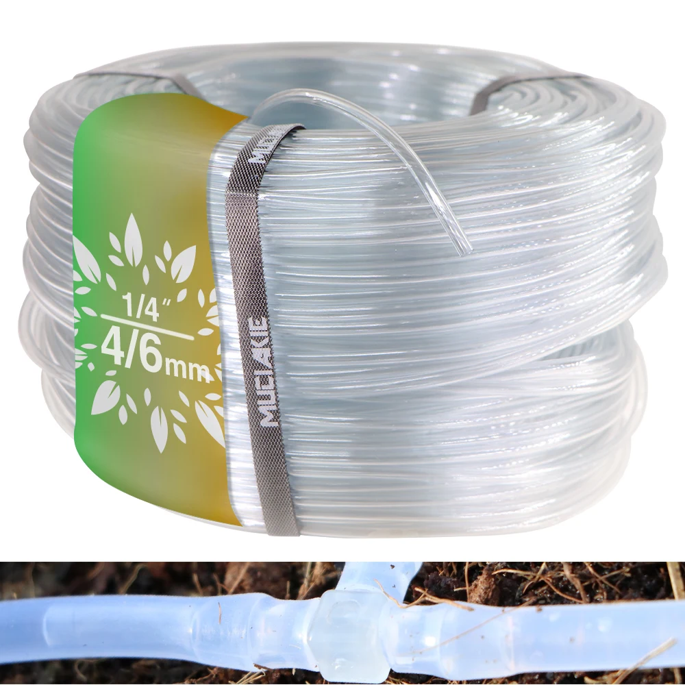 1/4'' PVC Soft Hose 1-100M Transparent Aquarium Pump Tubing Micro Garden Greenhouse Irrigation Watering Pipe Superior Plastic