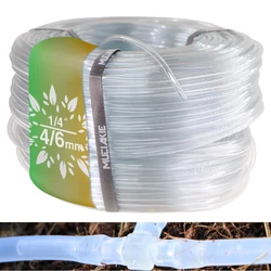 1/4 ''PVC miękki wąż 1-100M przezroczysta pompka do akwarium rurka mikro ogród nawadniania w szklarni podlewanie rury Superior Plastic