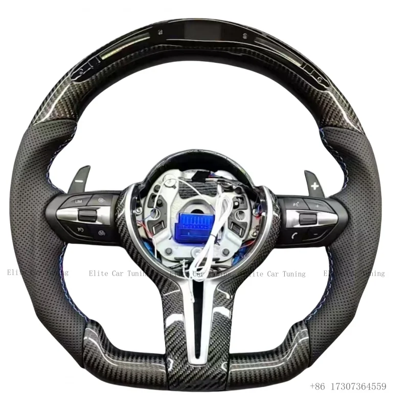 

Custom Carbon Fiber m Sport Steering Wheel for bmw F10 F30 Steering Wheel F10 F30 E90 E92 Led