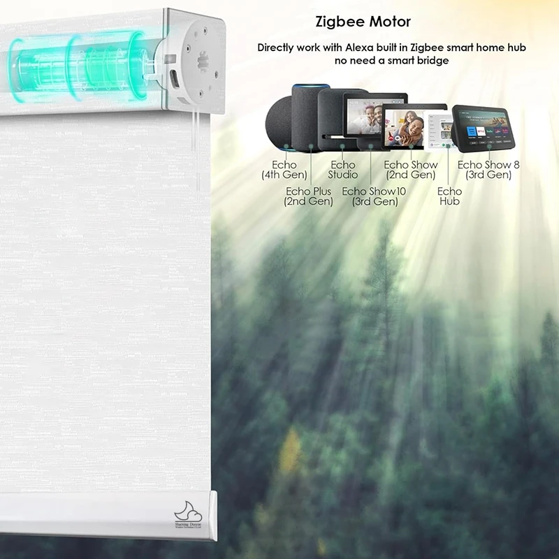 تصميم جديد مربع كاسيت 50% التعتيم الحراري معزول الحد من الضوضاء الستائر الدوارة الكهربائية الذكية لغرفة النوم #5