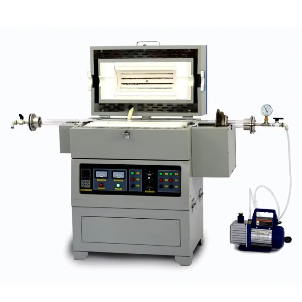 Rotary furnace for sale Hydrogen laboratory Rotary tube furnace with mass flow meter