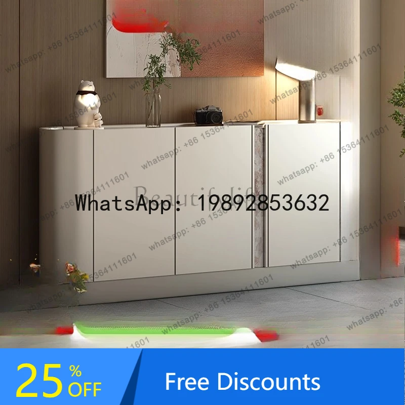 

HH Italian side cabinet modern simple kitchen storage integrated wall storage tea cabinet