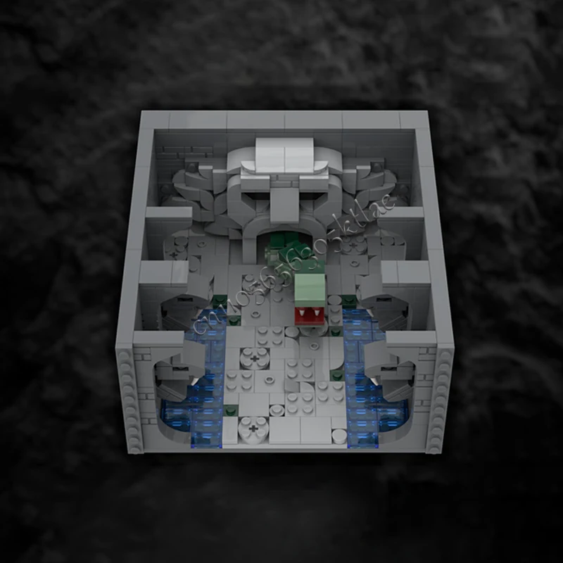 655개 조각 MOC 창의적인 도시 거리 풍경 모듈형 비밀의 방 모델 건축 블록 장난감 선물