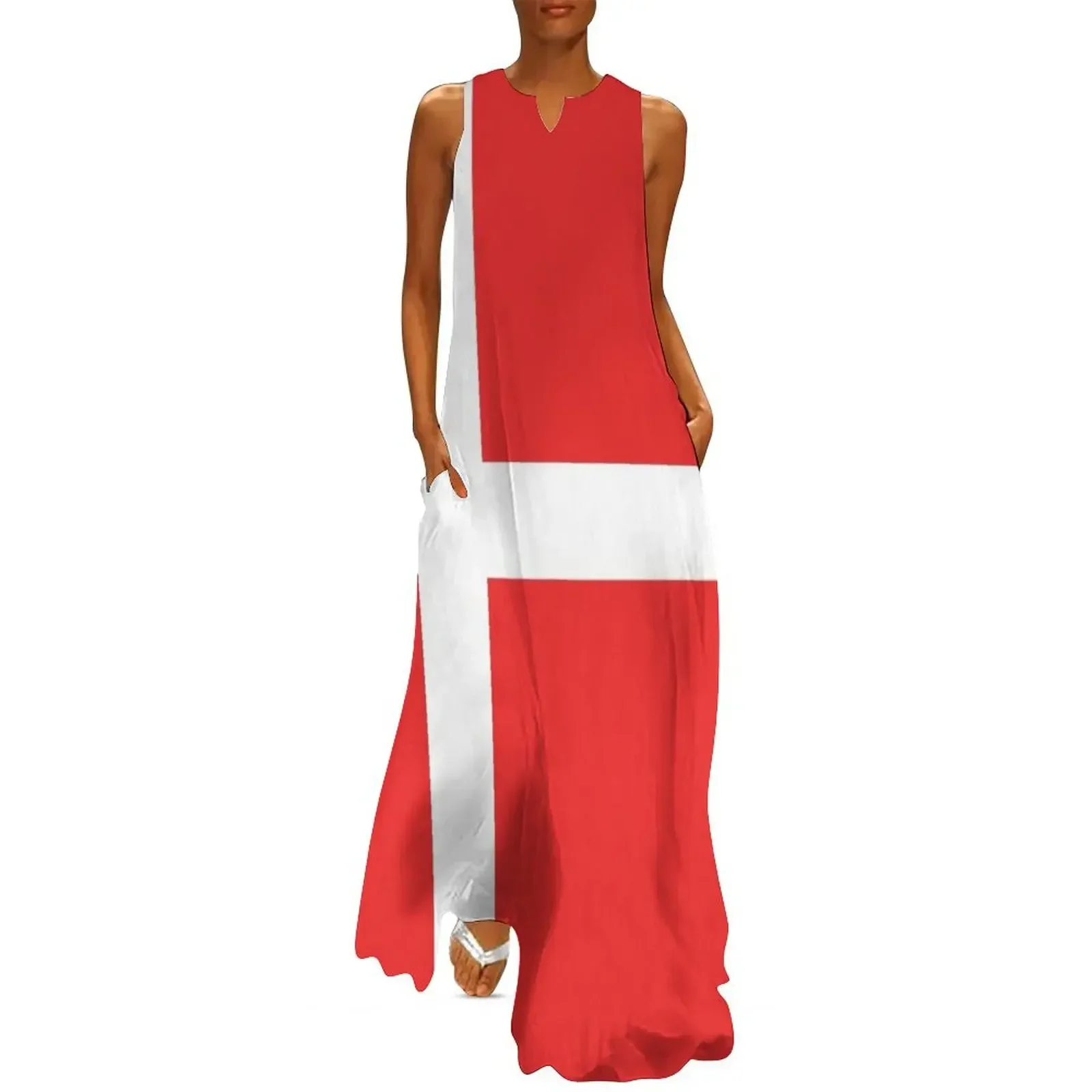 

Danish Flag Long Dress Dress for girls Dress woman prom dresses summer dresses women 2025