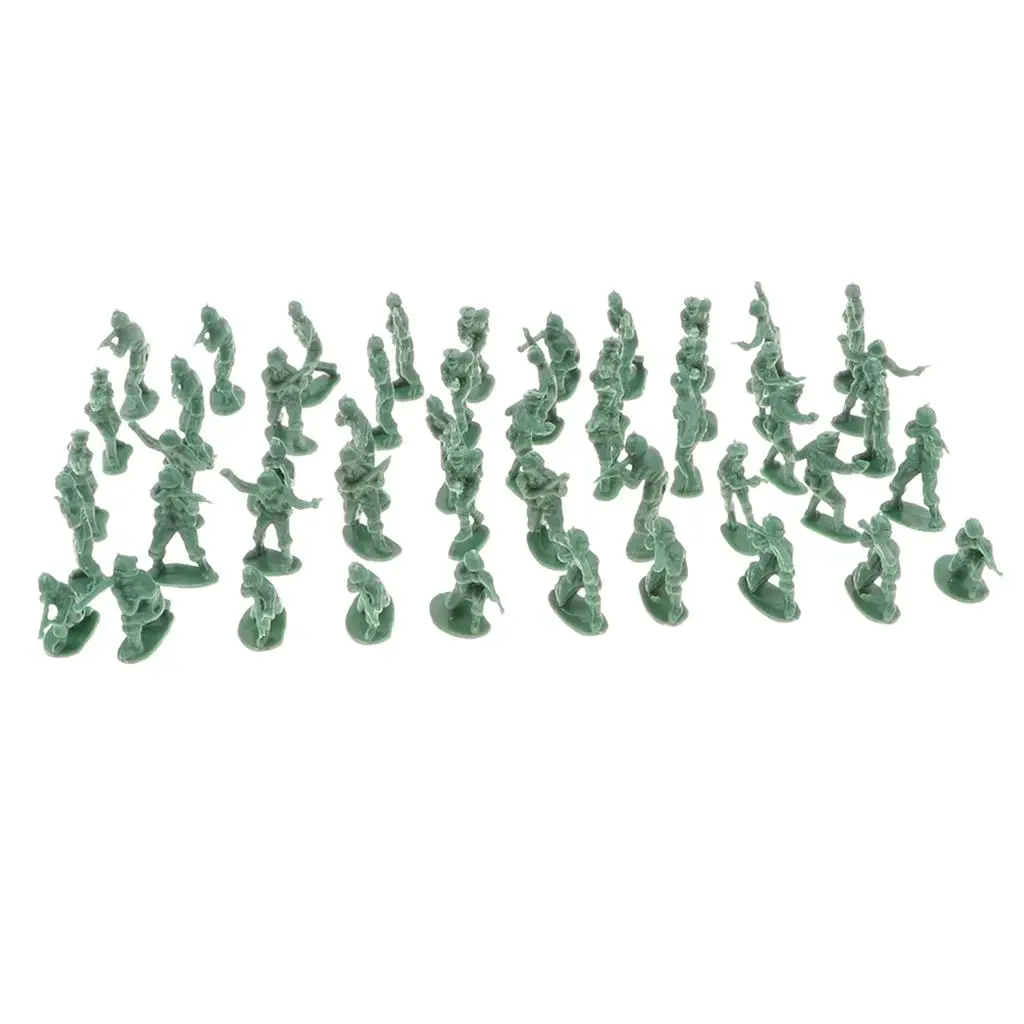 Confezione da 2cm Green Army Men Kit Soldier Action Figures Play set Great Party Scene Play