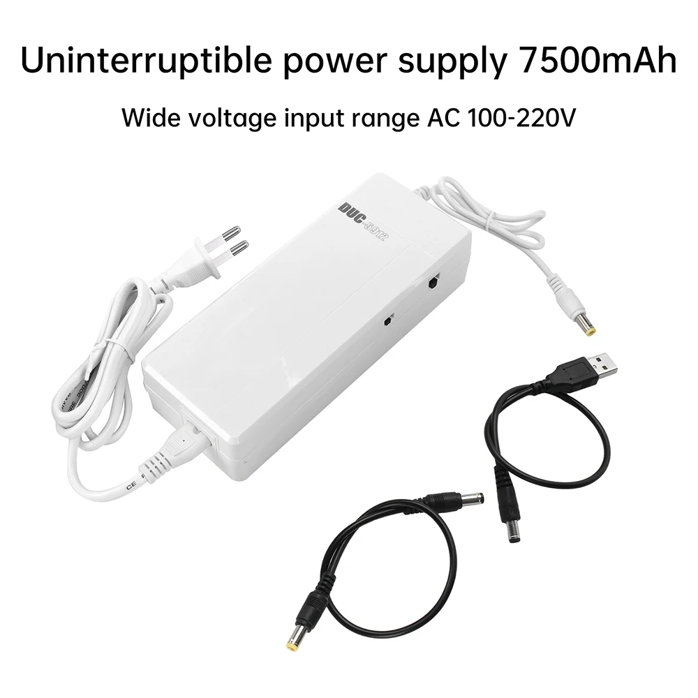 1 إلى 3 محول الطاقة التيار المتناوب 110 فولت 220 فولت إلى تيار مستمر 5 فولت/9 فولت/12 فولت الجهد العاكس محول جهد كهربي 7500 مللي أمبير وحدة الطاقة في حالات الطوارئ UPS وحدة #4