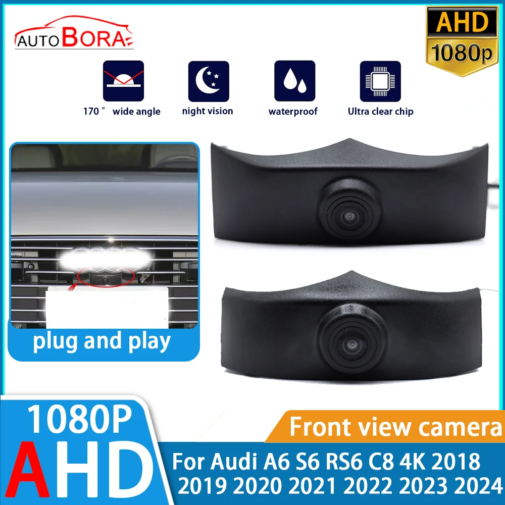 

ZhuCamX AHD Ultra Clear Night Vision LOGO Parking Front View Camera For Audi A6 S6 RS6 C8 4K 2018 2019 2020 2021 2022 2023 2024