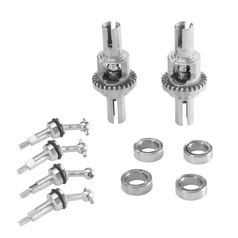 Diferencial de caixa de engrenagens do eixo de transmissão de atualização de metal para WLtoys 1/28 284131 K969 K979 K989 K999 P929 P939 Peças de carro RC