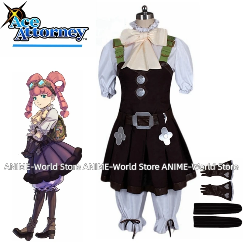 

Cosplay Costume Ace Attorney Dai Gyakuten Saiban Iris Watson Uniform Halloween Christmas Party Any Size