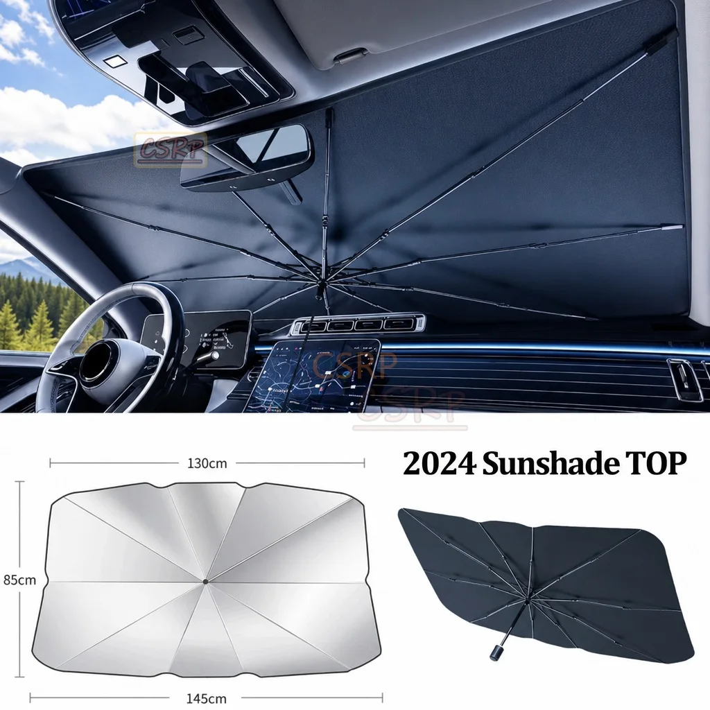 Car Sunshade Windshield Umbrella For Mercedes Benz  AMG A B C E S G Class GLC CLE CLA GLB GLS A C E S G Class Car Front SunShade