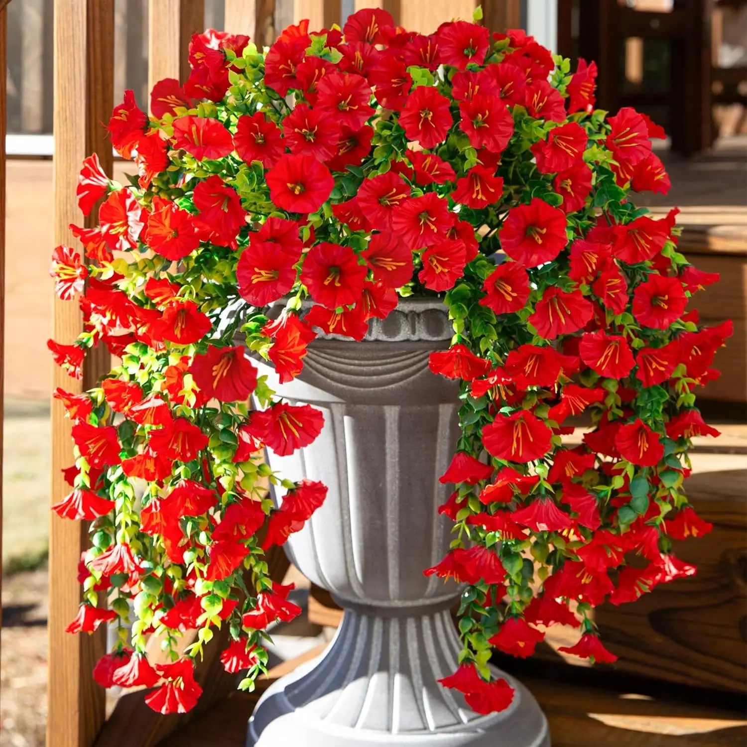 Flores artificiales, vid, gloria de la mañana, corona de boda, decoración del hogar, habitación de San Valentín, patio al aire libre, jardín, arco colgante, accesorios de regalo DIY