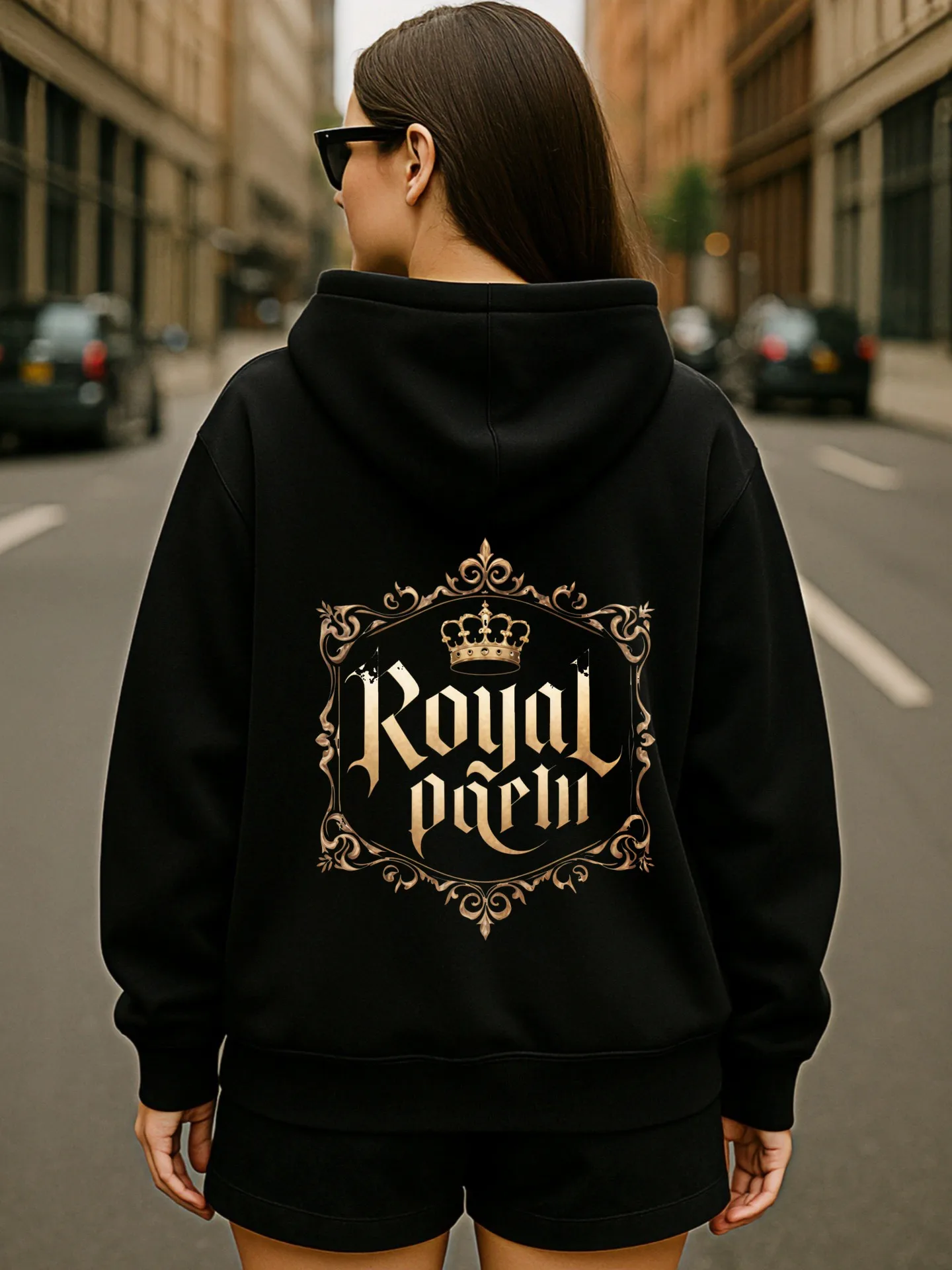 هوديي جرافيك للنساء، Angel - طباعة جناح وأحرف، تصميم جمالي كاجوال، قماش ناعم، ملابس يومية غير رسمية، للشباب #2