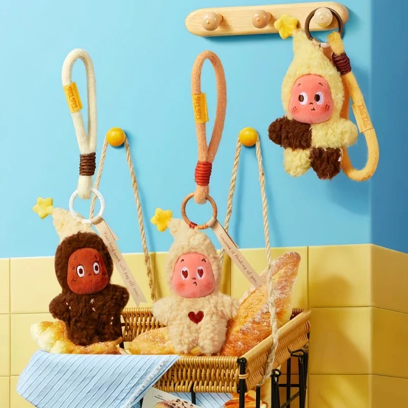 البوب مارت وميض وميض لحظات لذيذة سلسلة صندوق أعمى خبز كوكي أفخم قلادة المفاتيح العصرية اللعب الحلي هدية #3