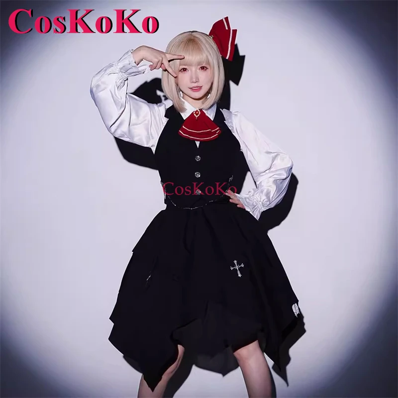 CosKoKo Rumia Cosplay Game Touhou Project Costume Elegant Gorgeous Sweet Uniform Dress Halloween Party Role Play Clothing S-XL