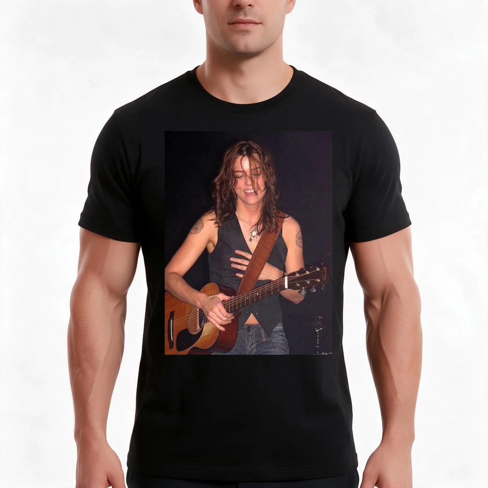 Brandi Carlile - Poster T-Shirt Summer Casual Cotton Tee Oversized Streetwear Tops Vintage Graphic Print Unisex Men Women