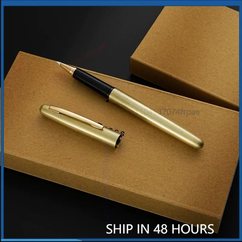 For Mita Sansyodo × Kuretake Free‑Ink‑Pen Brass Fountain‑Style Brush Pen Small Regular Script Calligraphy Pen