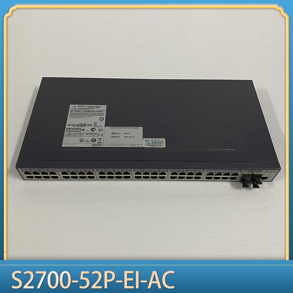 For Huawei 48-port 100M 4 Gigabit Optical Port Network Management Switch S2700-52P-EI-AC