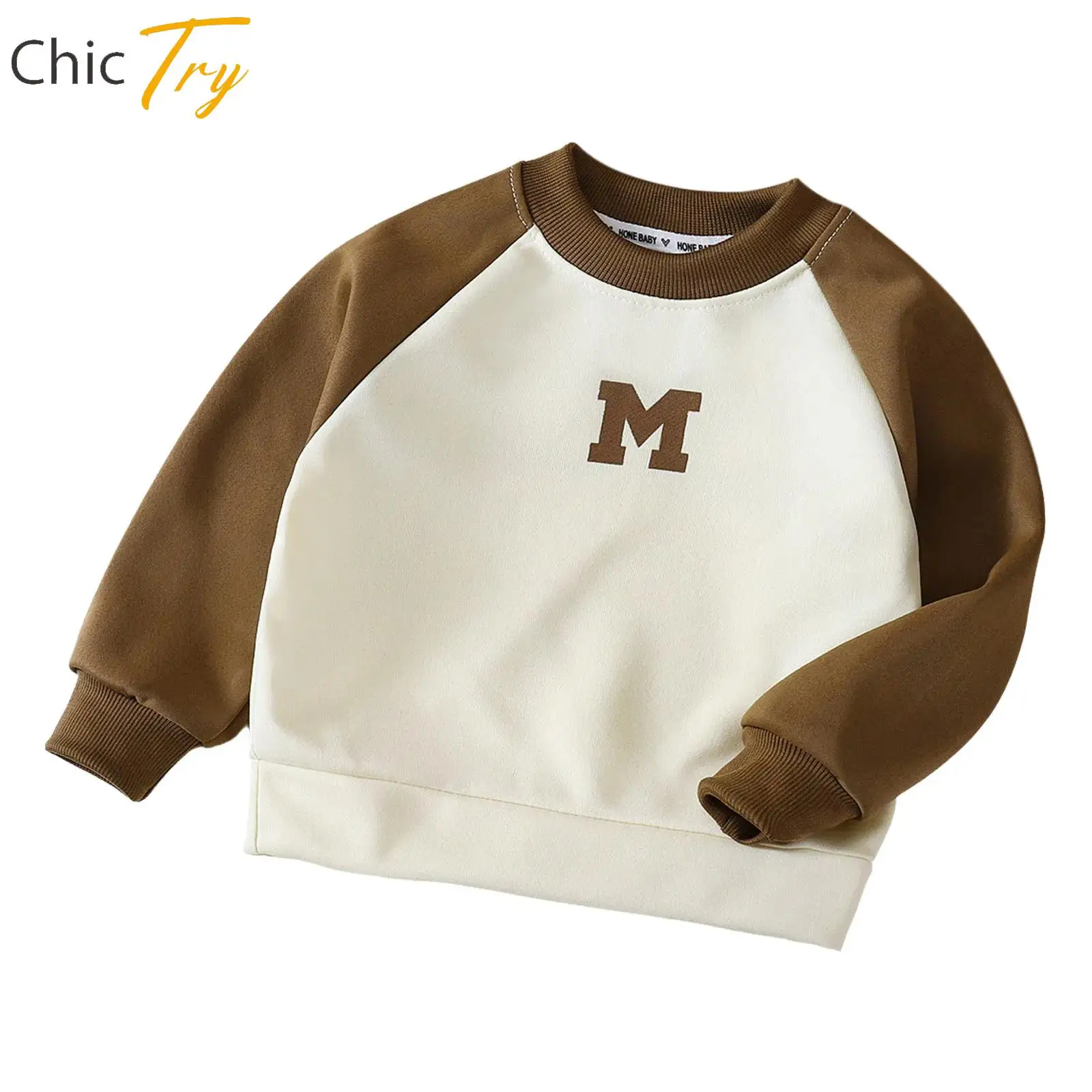 سويت شيرت رياضي أنيق قابل للتنفس للأطفال الأولاد بأكمام طويلة راجلان، بلوفر علوي لقضاء العطلات والسفر، ملابس يومية غير رسمية