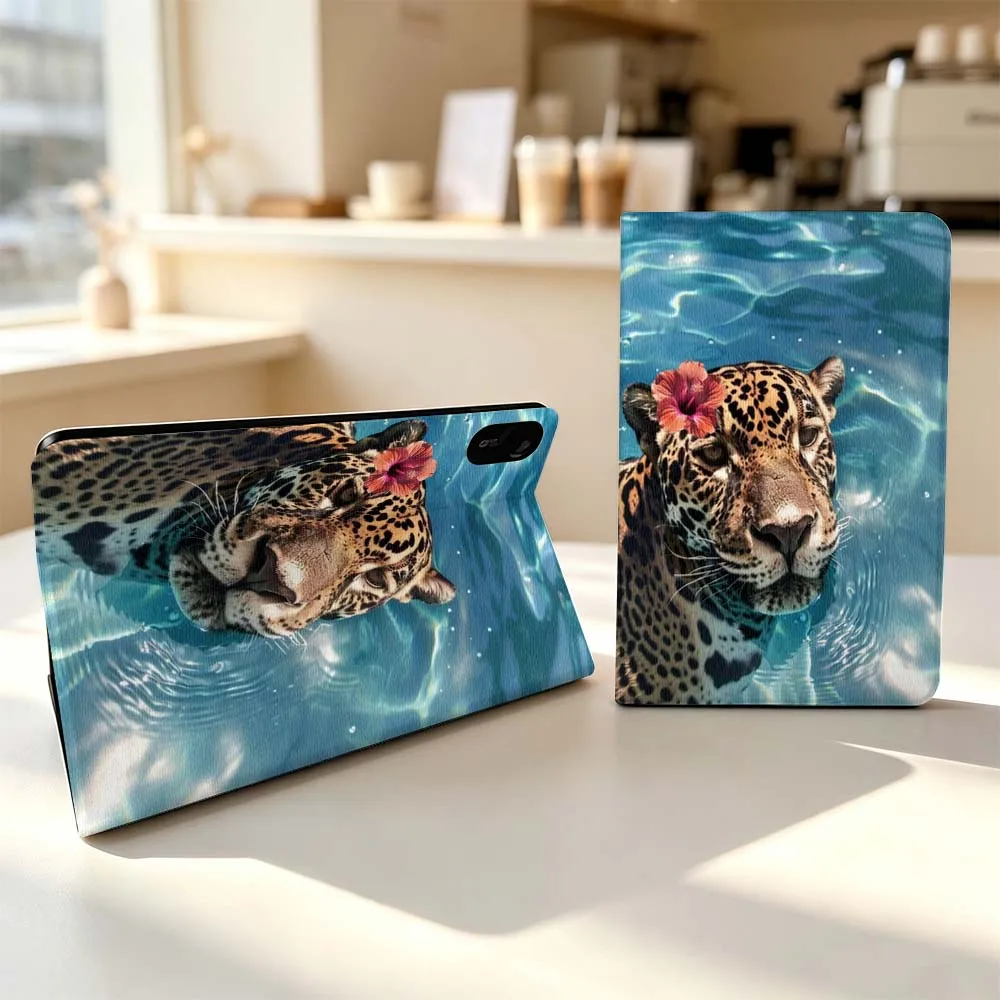 Swimming Leopard Head For Xiaomi Poco Redmi Pad 8 2 4 5 6 6S 7 7S SE Pro Max 14 11 8.7 11.2 12.5 Inch Tablet Case Fashion