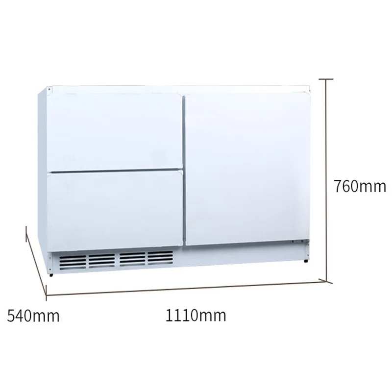Built-in Horizontal Inverter Air-Cooled Refrigerator for Home Cabinets Ultra-Thin Frost-Free Refrigerator Direct from