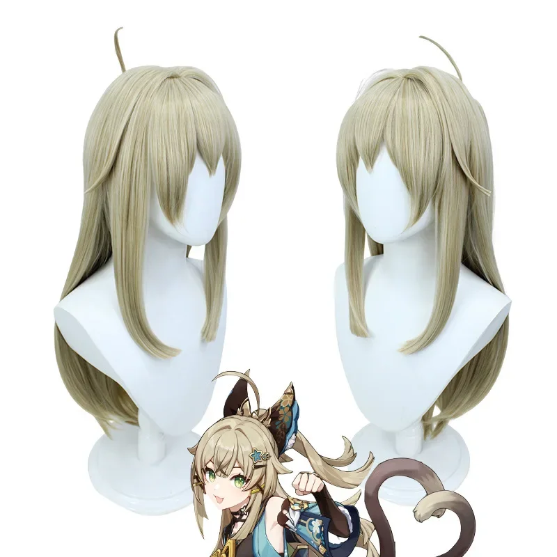 Game Genshin Impact Kirara Cosplay Costume Wig Cat Ears Tail Shoes Accessories Full Set Anime Halloween Costume For Women XXXL