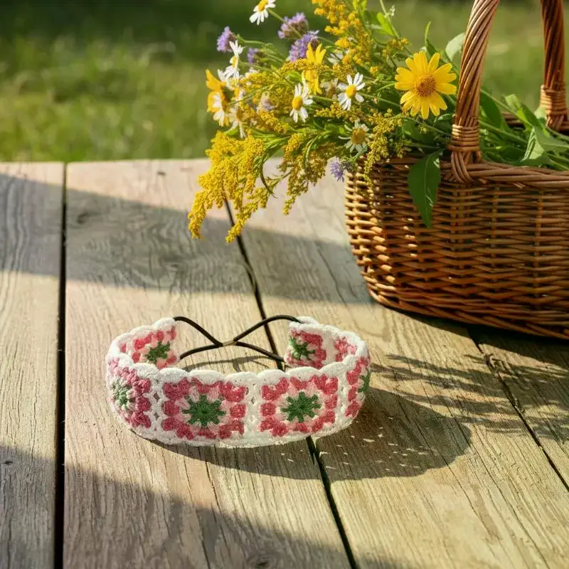 Travel Accessories Hawaii - Вязаная повязка на голову с цветами,