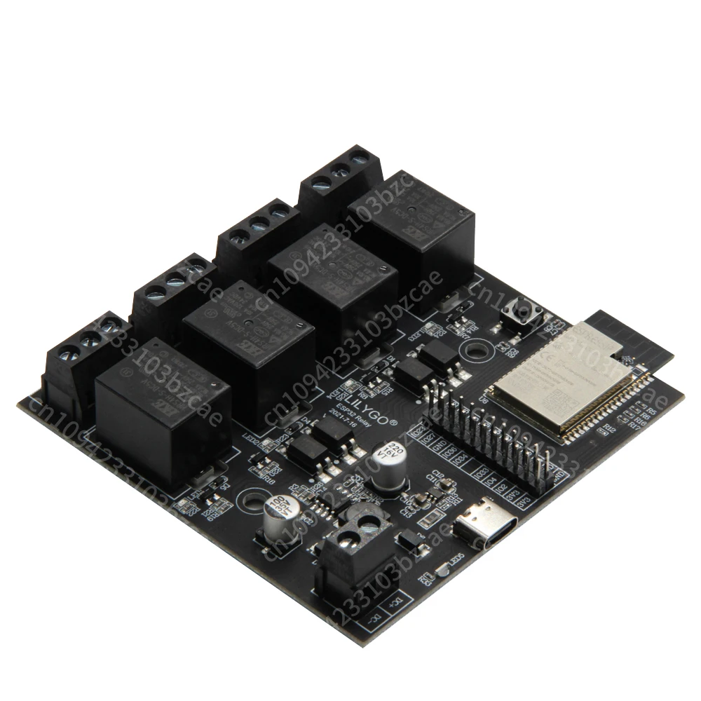 Placa de desarrollo LILYGO T-Relay ESP32, WiFi de 4 vías para módulo de relé Bluetooth con Control de interruptor remoto Flash de 4MB