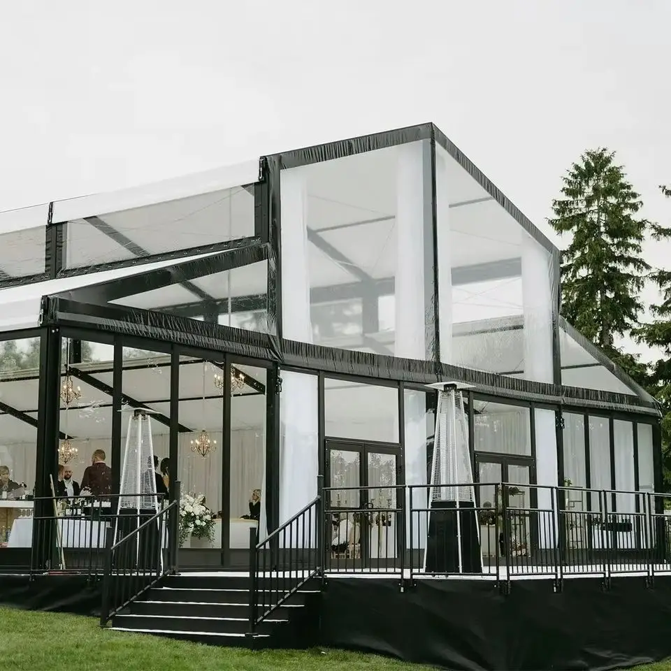 Outdoor Commercial Atrium Canopy Tent Aluminum Frame Large Marquee Shelter For Wedding Exhibition Business Ceremony Activities