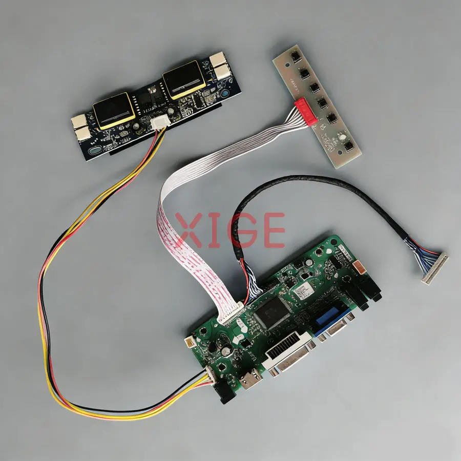 

For HT15X14 M150X3 CLAA150XP07FQ CLAA150XP03 LCD Controller Drive Board Kit DIY 4-CCFL 20Pin LVDS VGA+DVI+HDMI 1024*768 1024x768