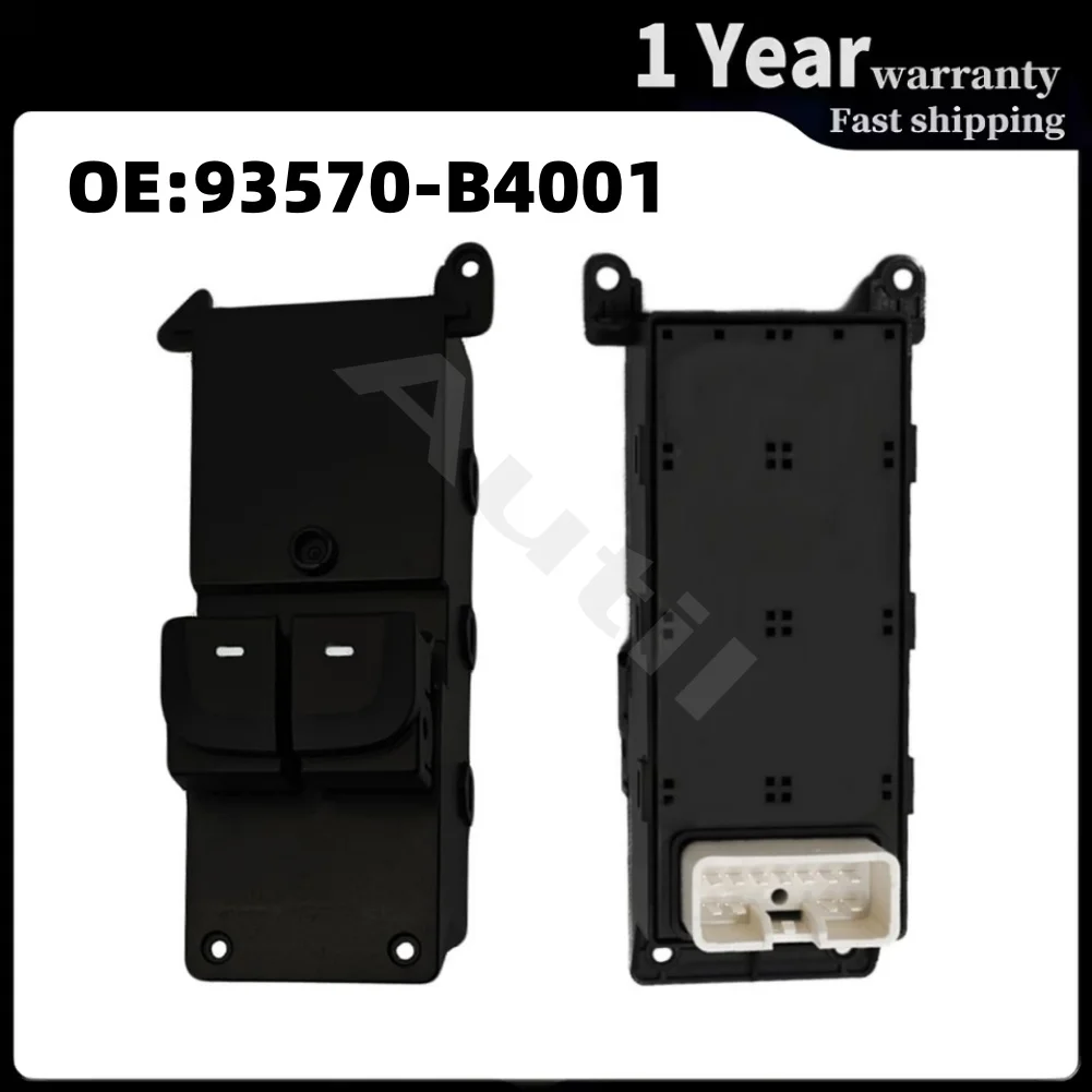 Front Left Power Window Master Switch for Hyundai I10 Grand I10 2 Door 2013-2020 Window Lifter Control Button 93570-B4001