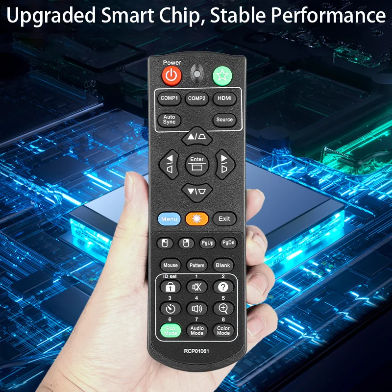 

RCP01061 Remote Control Compatible With ViewSonic Tiger DLP Projectors XY7080 PJD5151 VS15871 PJD5153 VS15872 PJD5155 VS15873 PJ