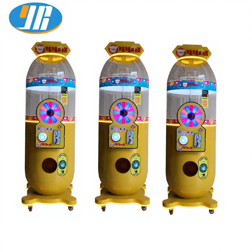 

Hot Sale Kids Toys/Balls Coin Operated Gashapon Vending Machine with Capsule Pusher Feature