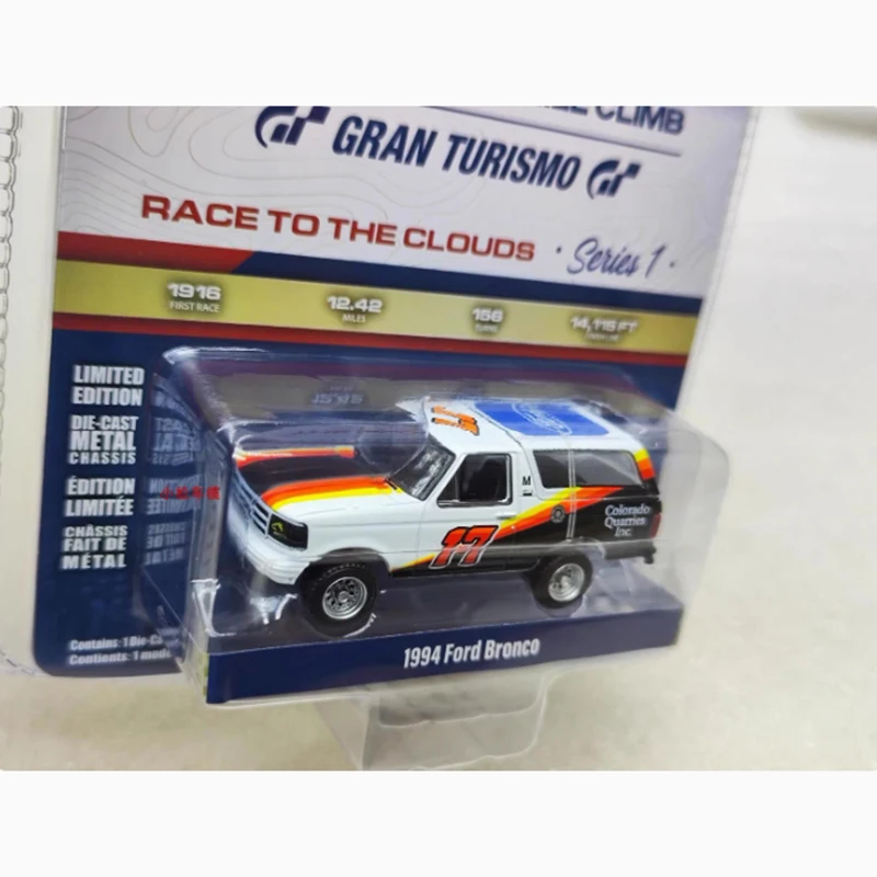 GreenLight escala 1:64 1994 Ford Bronco coche en miniatura de aleación decoración estática coleccionables juguetes de regalo