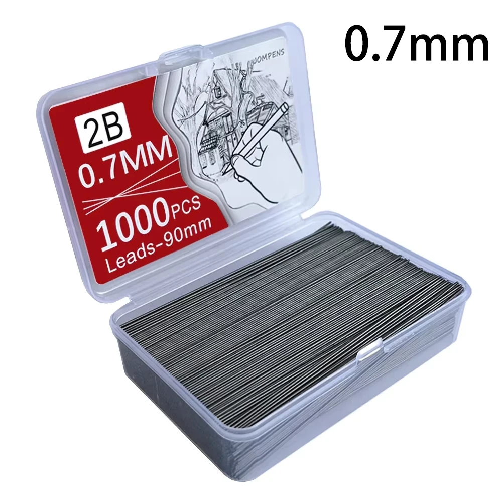 250/500/1000 Stück Druckbleistiftminen 0,5/0,7/0,9/1,3 mm, große Kapazität, austauschbare Bleistiftminen, Schreibwaren für Schüler – Detail 7
