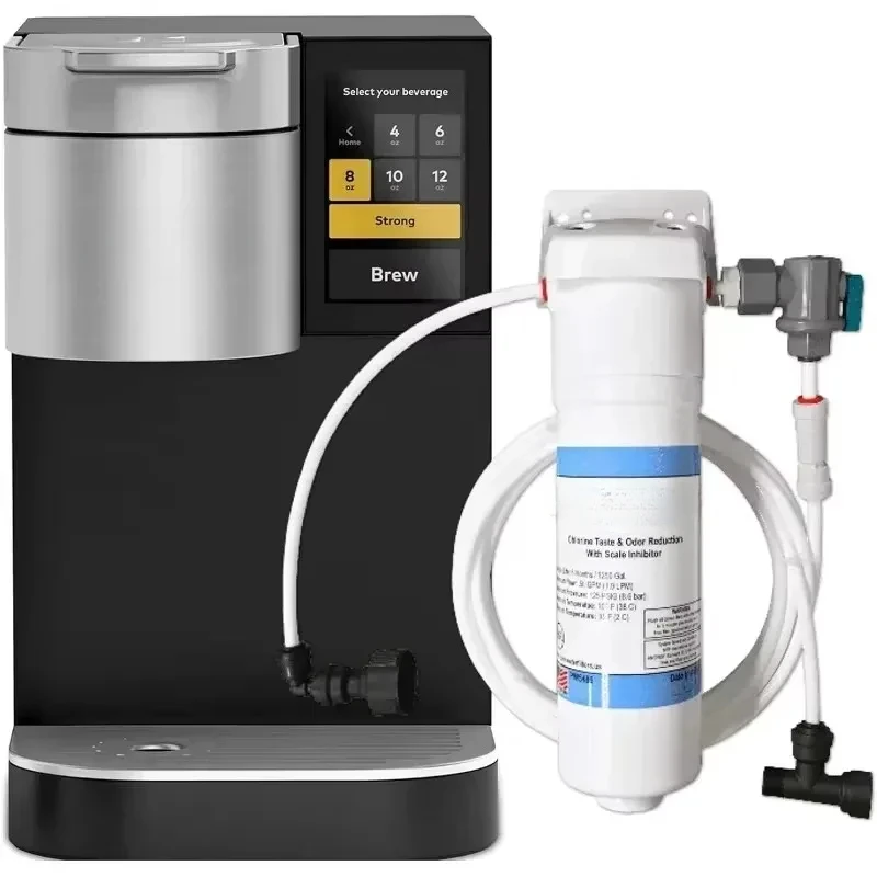 Keurig K2500 Plumbed Single Serve Commercial Coffee Maker and Tea Brewer with Direct Water Line Plumb and Filter Kit