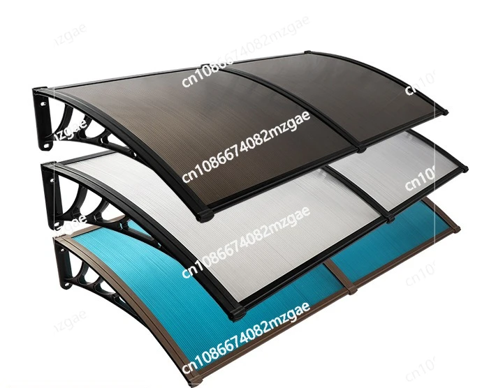 مظلة منزلية شفافة من البولي كربونات، مظلة شرفة، نافذة، باب، شرفة، مظلة خارجية