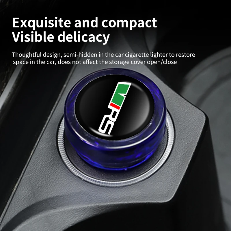 Car Cigarette Lighter Plug Dust Cover Button Socket Protective Cap For Skoda VRS Octavia Kamiq Kodiaq Karoq RS Superb Fabia Rapi