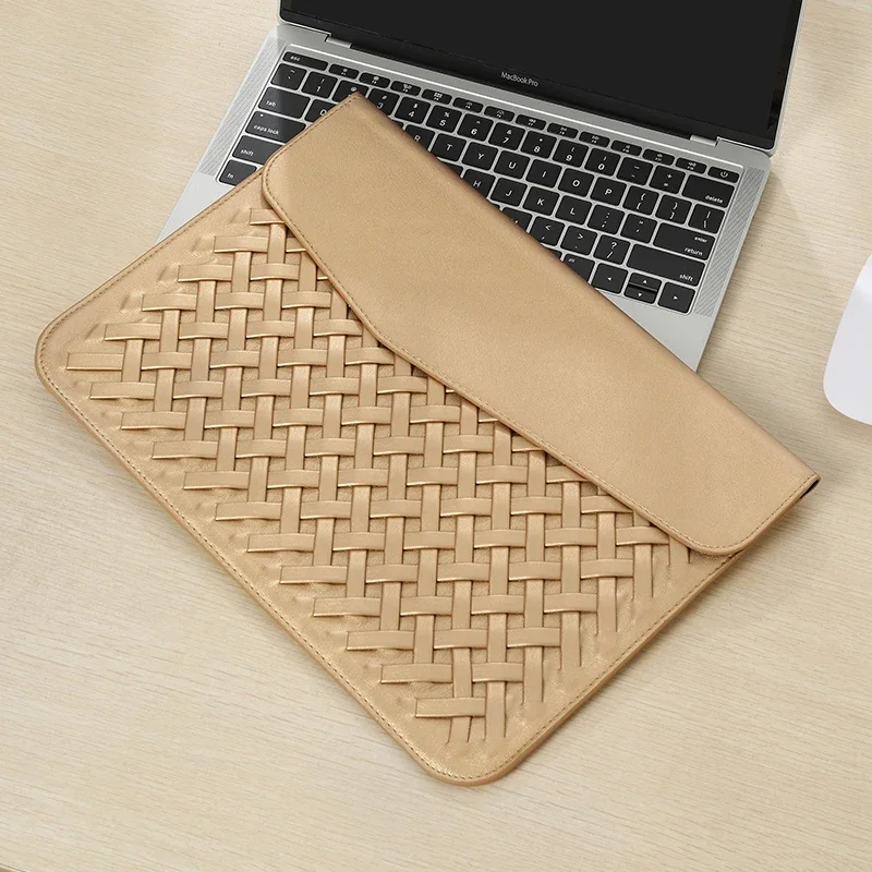 

Microfiber woven horizontal liner bag, notebook macbookpro 13-inch 14-inch computer bag air13.3-inch protective cover, Xiaomi 14