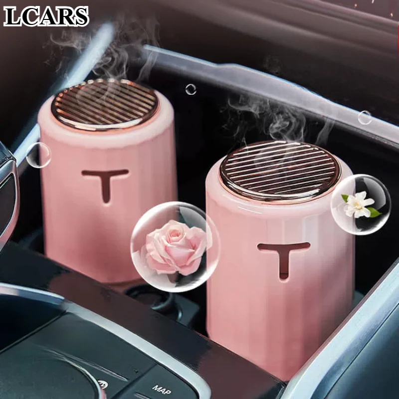 

New Pink Car Aromatherapy, Fresh Floral Fragrance, Fresh Air in the Car, Compact and Does Not Occupy an Area, Enhance Driving Experience