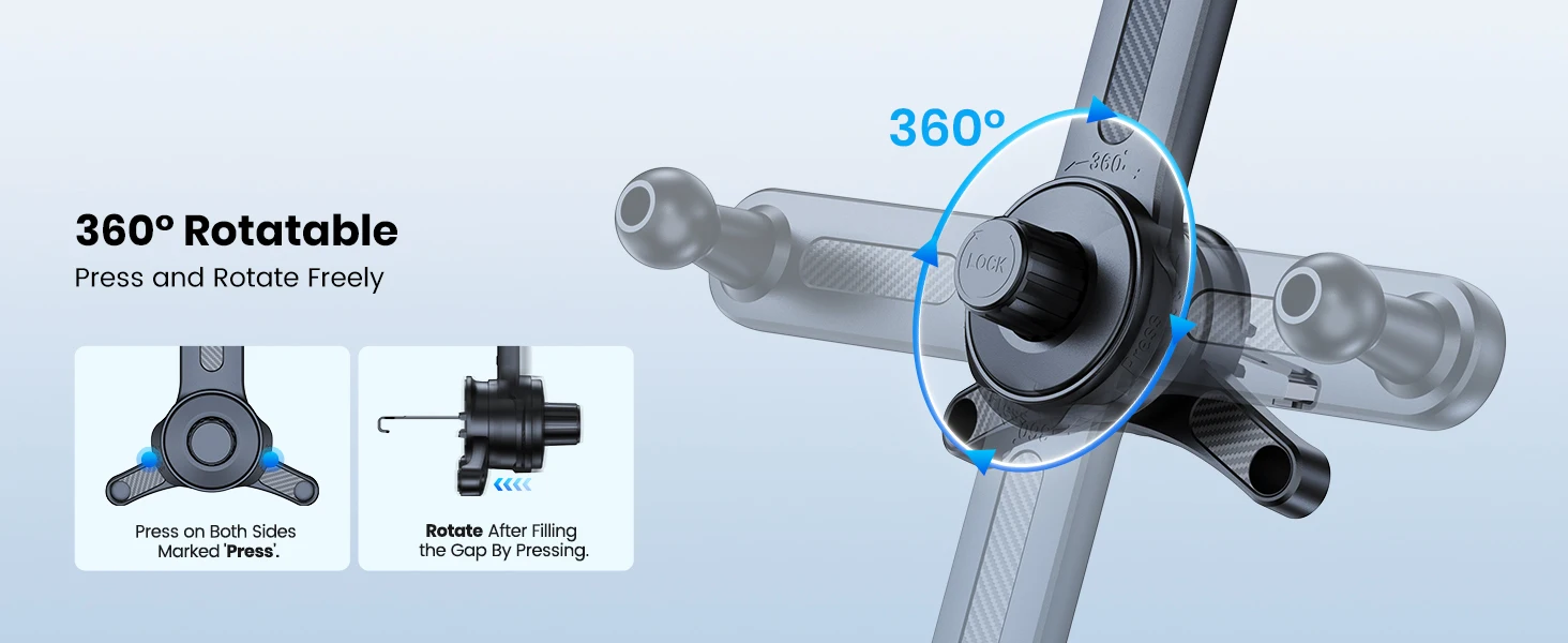 TOPK Starker Magnetischer Auto-Handyhalter Lüftungshalterung mit Verlängerungsarm Auto-GPS-Ständer für iPhone 15 14 13 12 Pro Max Macsafe – Detail 4